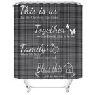 Family Shower Curtain Set Gray Home Bathroom Set With Shower Curtain And Rugs   