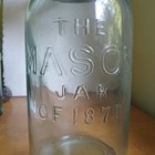 The Mason Jar Of 1872 Big Half Gallon Fruit Jar With Dexter Improved Lid