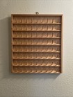 Vintage Light Wood Wall Mount Hanging Thread Spool Holder Rack 72 Pegs 15 5   x18   