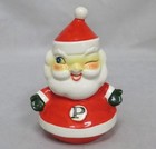 Vintage Holt Howard Christmas Winking Santa Claus Salt Pepper Shaker 1960 Rare