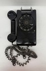 Vintage 1965 Bell Systems Black Rotary Wall Mount W  Dbl Line Electric Telephone
