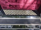 Vintage Black Paolo Soprani Stradivari Piano Accordion Looks Great Sold As Is
