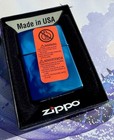 Zippo 21075 Seahorse Sapphire Lighter 2005 L 05 1st Run Contest Winner New Nos