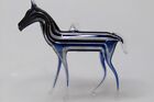 Vintage Antique Art Glass Zebra Horse Bimini Christmas Ornament Germany