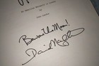 Griffin Dunne   David Naughton Signed American Werewolf In London Script Coa