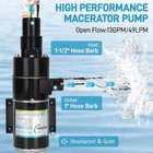 12v Macerator Pump Replaces 18590-2092 Rv Boat Waste Pump Self Priming 12a 150w