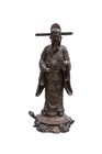 Pair Of Antique Bronze Chinese Ancestral Figures