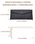 Biomag 99 9  Copper Dowsing Rods  2pcs Divining Rods With Gift Bag For Ghost    