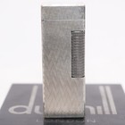 Dunhill Rollagas Lighter Silver Chevron Pattern-ultrasonically Cleaned_working