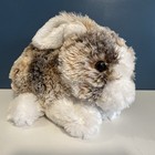 Dan Dee Plush Bunny Rabbit Easter Brown   White Super Soft Stuffed Animal 12   