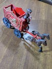 Vintage Cast-iron Stagecoach Wagon W  Driver   Horses     Rustic Western D  cor