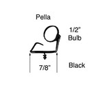 Pella Weatherstrip For Designer Series Hinged Doors 95 Inch Black Weather Seal
