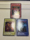 Yugioh Secret Rare Slifer Obelisk Ra Egyptian God Cards Complete Set Gb Promo
