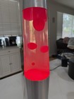 Vintage Hot Rock Lite Series 46500 Lava Lamp 120v 18  Red Pink Wax And Liquid