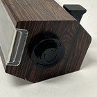 Vintage Flip Alarm Clock Copal Model 227 Woodgrain 1970s Works Euc