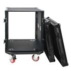 Sound Town Black Series 12u Plywood Rack road Case W  21    Depth  strc-b12uw 