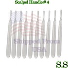10 Pcs Scalpel Handle   4 Medical Surgical Brand New Stainless Steel