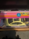 Barbie Volkswagen New Beetle Yellow Doll Car Vehicle W  Key Chain  11 5 In
