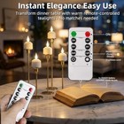 Rechargeable Tea Lights With Remote  6pcs Led Electric Flameless Flickering Cand