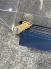 Security Pacific Bank Money Deposit Bag Vtg Blue Pouch Ykk Zipper Vintage