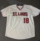 St  Louis Cardinals Jersey Andy Van Slyke  18 Autographed With Coa