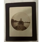 Antique   Vintage Early Kodak Photo - New York - Woman Fishing - Lot Of 2
