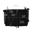 Engine Cooler Cooling Radiator Fit For Yamaha Yzf-r6 2003-2004 Yzf R6s 2006-2010