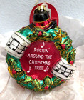 Rare Nwt Christopher Radko Country Crooner Santa Ornament