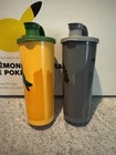 Tupperware -batman    Aquaman Superhero Flip Top Tumbler Lot Of 2
