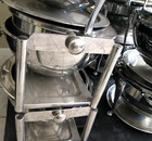 Bon Chef 11001d 8 Qt Round Chafer W Roll-top Lid   Chafing Fuel Heat