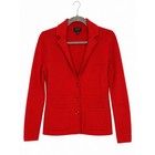Talbots Pure Merino Wool Blazer Women s S Red Knit Jacket Preppy Classiccore