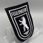 Vtg Berliner Feuerwehr Germany Fire Department Uniform Mesh Back Shield Patch