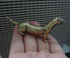 Solid Brass Weasel Figurine Antique Style Bronze Color Statue Farmhouse Decor