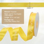 Satin Ribbon 1 Inch X 49 Yard  Just For You Valentine Ribbon Golden Yellow