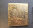 Vintage Makeup Compact With Cuckoo Clock Design