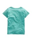 Mini Boden New Girl s Watermelon Flutter Logo Tee Aqua Blue Size 4-5 5-6 11-12 Y