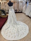 New Anjolique 701 Wedding Dress Size 10 Ivory Champagne A-line Retail  2500
