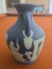 Wedgwood Portland Vase Cobalt Dark Blue Jasper Ware 6    Tall