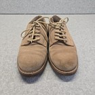 Men s Bugle Boy Suede Oxford Dress Shoes Lace Up Casual Comfort Tan Size 8