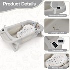 Baby Bathtub baby Bath Tub With Soft Cushion   Thermometer baby Bathtub Newborn 