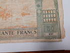 Morocco 50 Francs 1924 - 1943 P-40 Maroc Jb