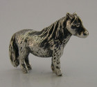 Pretty English Solid Sterling Silver Pony Horse Figure London C1970s Animal