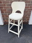 Vintage Steel Industrial Stool Metal High Back High Chair Farmhouse Kitchen 30 5