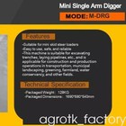 Agt  12   Digger Bucket Single Arm Digger Attachment For Mini Skid Steer  m-drg