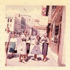 Vintage Photo African American Women Downtown City Street New Orleans  1950 s