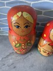 Vintage Rusian Nesting Dolls Set Of  6 Made In Ussr
