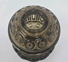 L e  Smith Moon And Stars Fairy Courting Lamp Smoke Brown Vintage  rare  Htf
