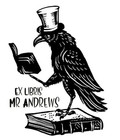 Custom Ex Libris-hand Held Book Embosser- Raven - Skull Library Custom Embosser