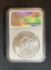 2017-w S 1 Silver Eagle Ngc Ms70 Flag Core