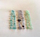 Genuine Beach Sea Glass Aqua Pistachio Purple Surf-tumbled Mendocino Ca